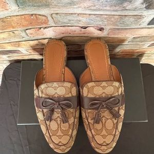 Coach signature mules